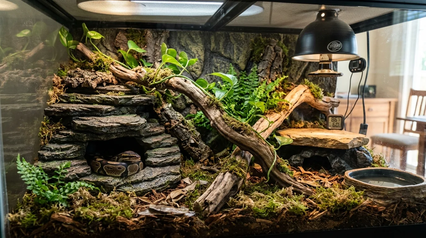 10 Ball Python Enclosure Ideas for a Perfect Habitat ...