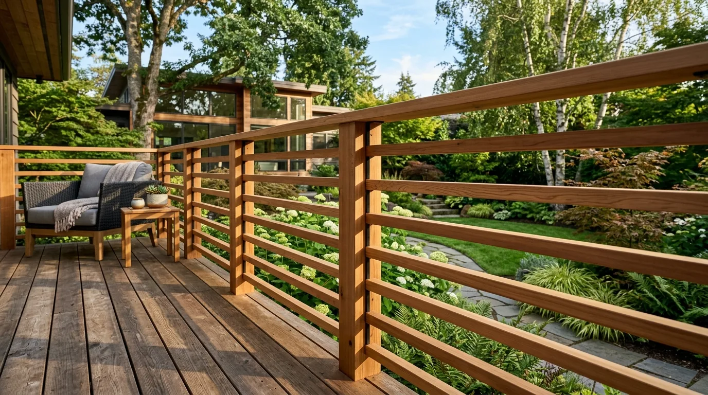 9 Deck Railing Ideas for Safety and Design | minimalgardenspace.com